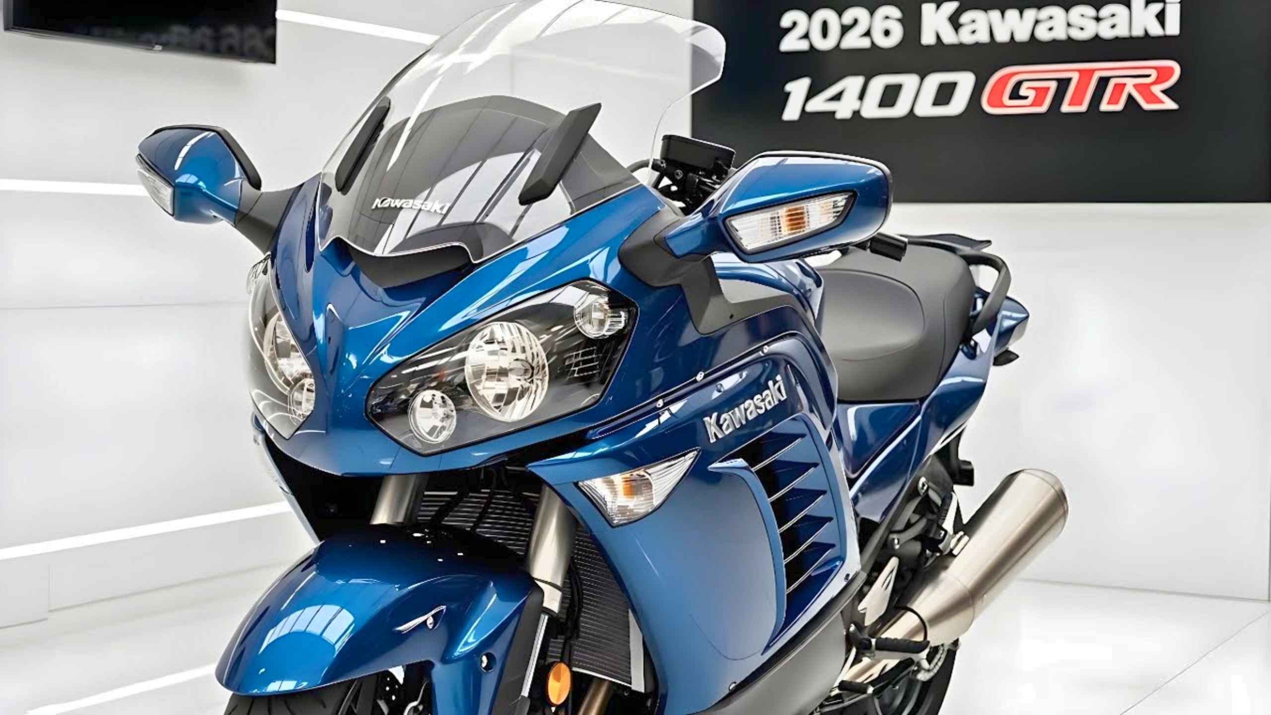 Kawasaki 1400 GTR 2026 : Potencia de 1352cc y confort de lujo en el touring deportivo