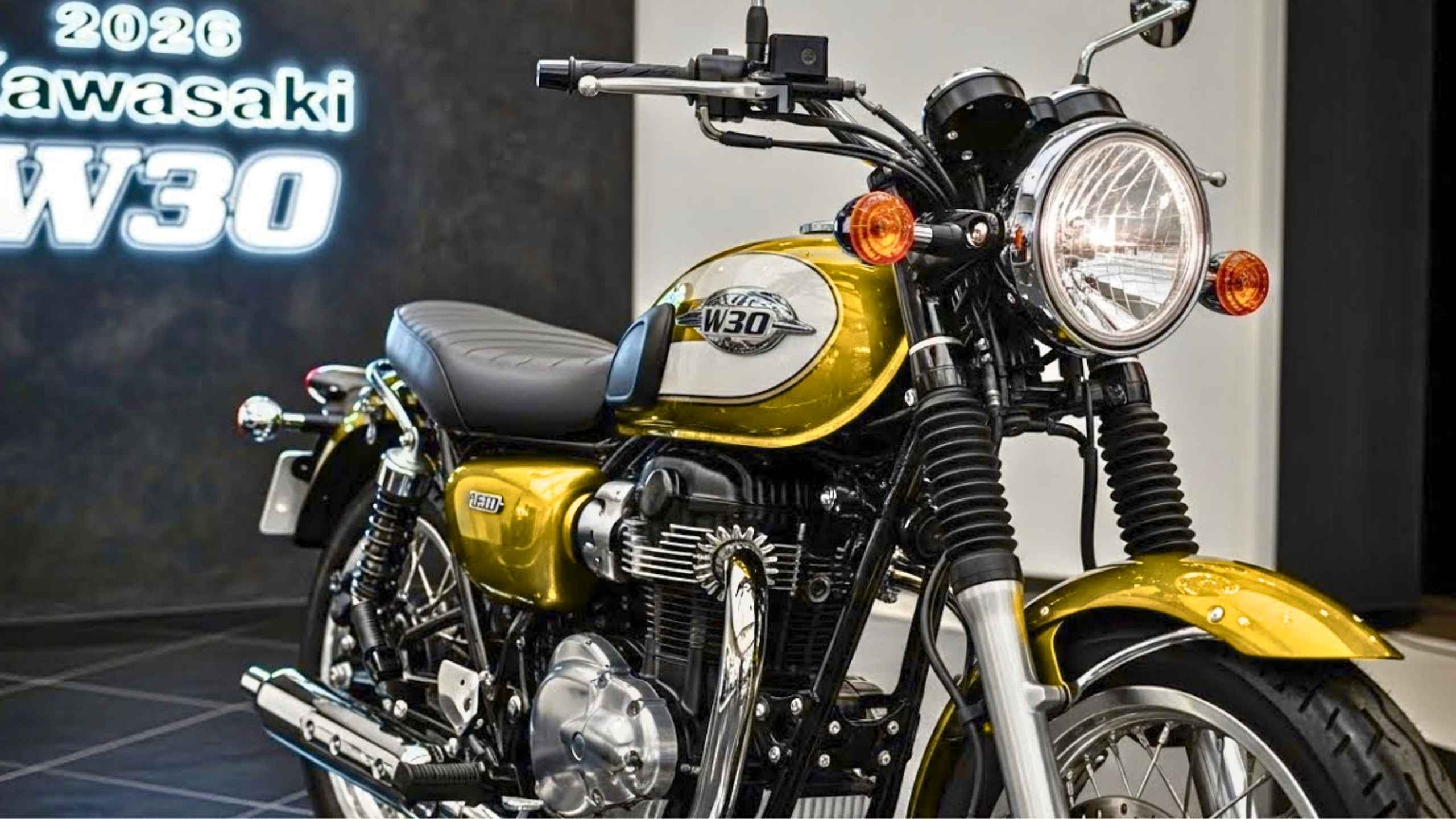 Kawasaki W30 2026 : Diseño inspirado en los años 60 con tecnología actual